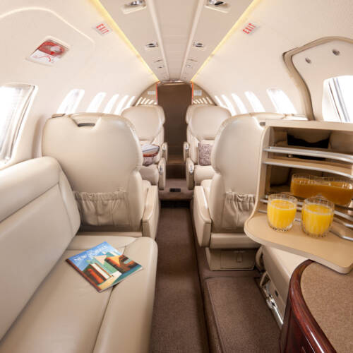 MK Partnair Fleet Private Jet Citation Bravo Interior Cabin