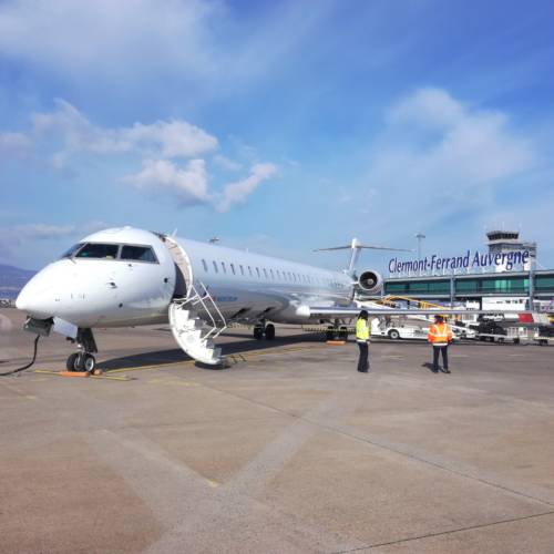 MK Partnair Picture Operation Airport Clermont Ferrand CRJ1000