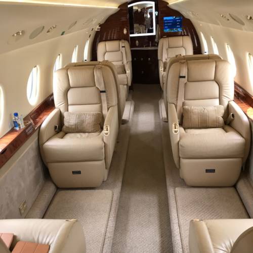 MK Partnair Fleet Private Jet Gulfstream G200 Interior Cabin OE-HOP