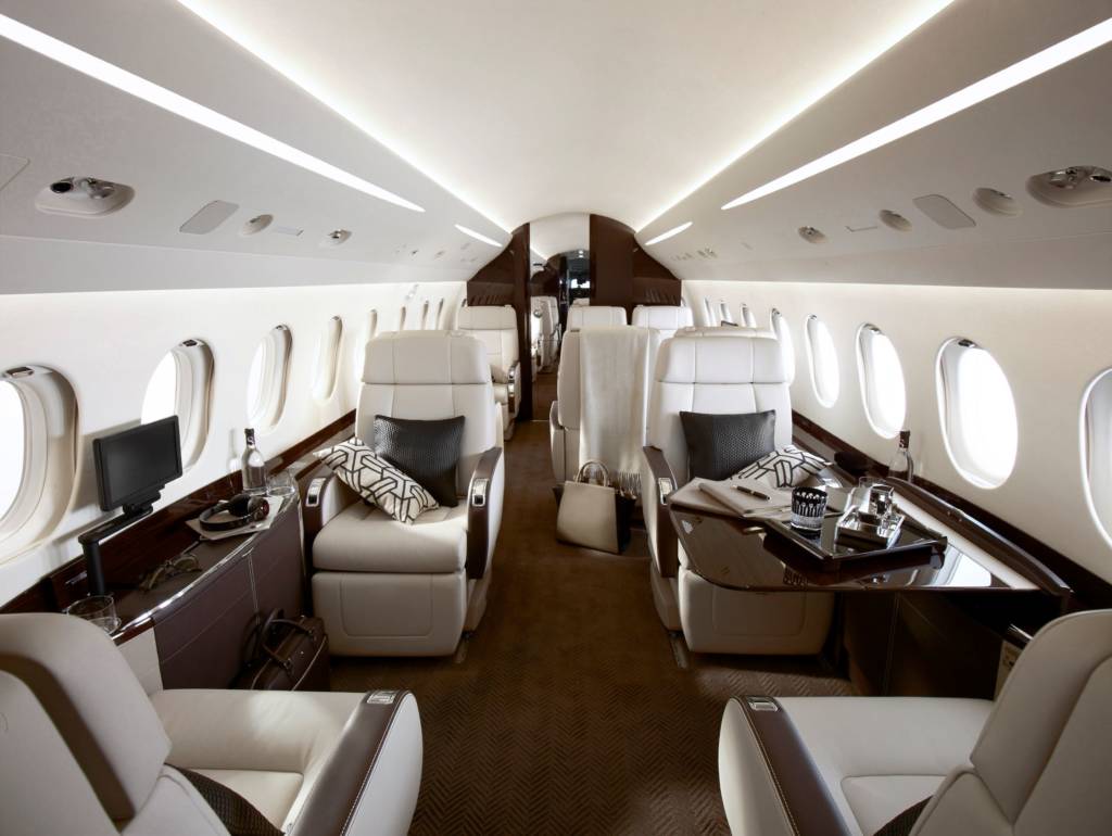 Falcon 2000 Copyright Dassault FalconMK Partnair Fleet Private Jet Dassault Falcon 2000 Cabin Interior Copyright Dassault Falcon