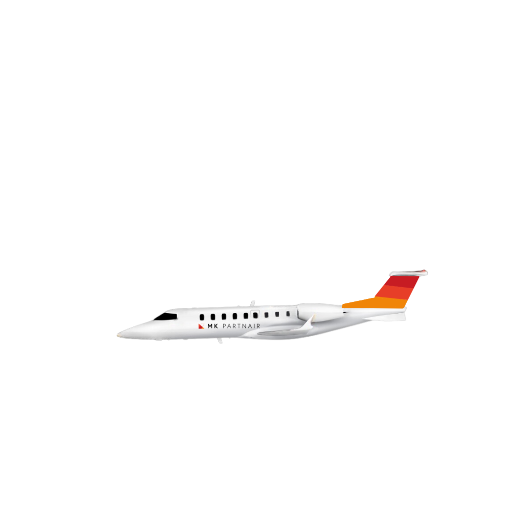 MK Partnair Fleet Private Learjet 75 Liberty exterior-Private Jet - Private plane
