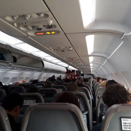 MK Partnair Fleet Airliner A319 Airbus Interior Passenger Seats