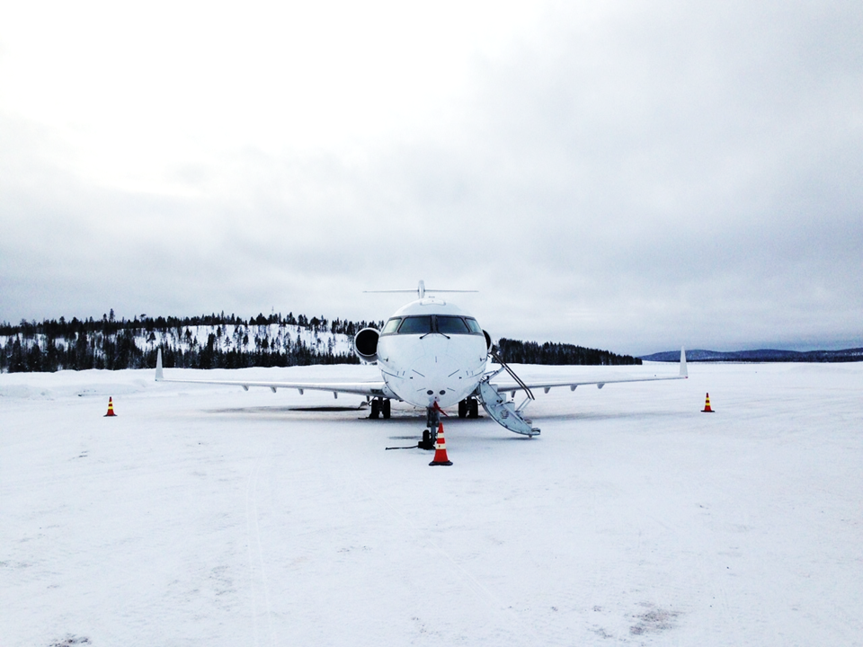 MK Partnair Picture Operation Challenger 850 Helsinki-Flight