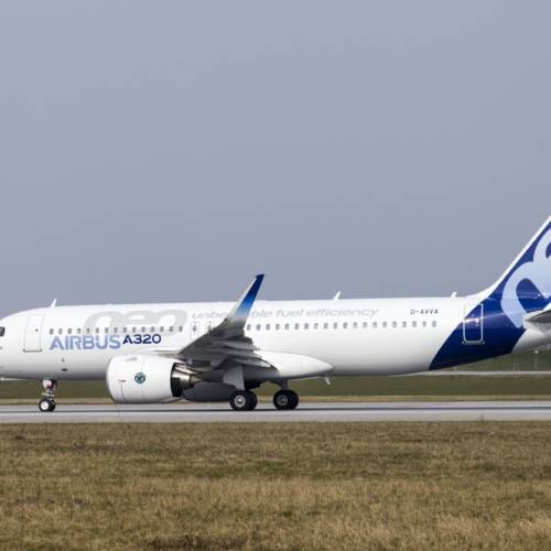 MK Partnair Fleet Airliner A320 Airbus Exterior Tarmac Runway