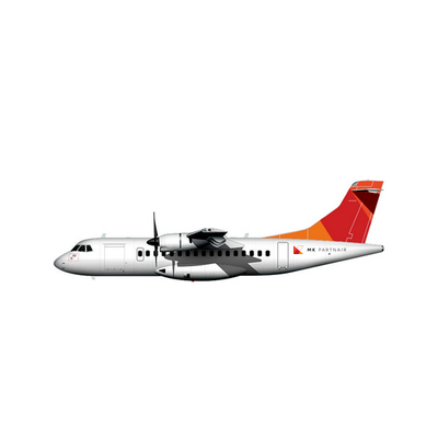MK Partnair Fleet Airliner ATR 42 Flat Icon
