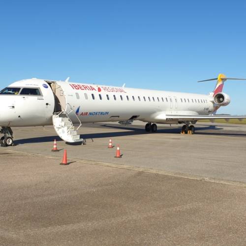 MK Partnair Fleet Airliner CRJ1000 Exterior Tarmac