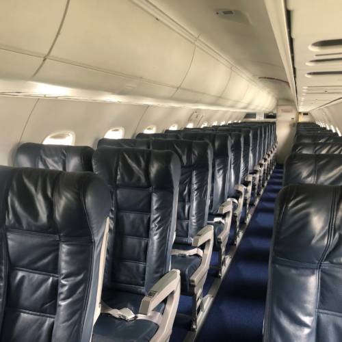 MK Partnair Fleet Airliner Embraer ERJ 145 Regional Jet Cabin Interior