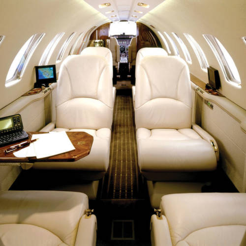 MK Partnair Fleet Private Jet Cessna CJ1 Interior