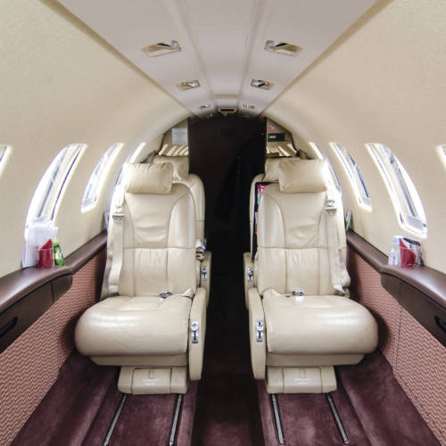 MK Partnair Fleet Private Jet Citation CJ2 Cabin Interior