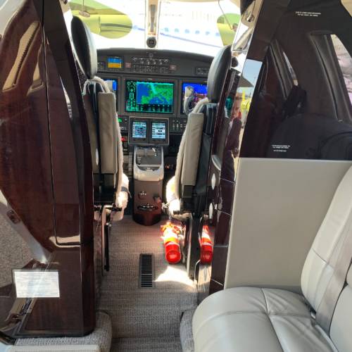 MK Partnair Fleet Private Jet Cessna Citation CJ3 Cabin Interior Cockpit