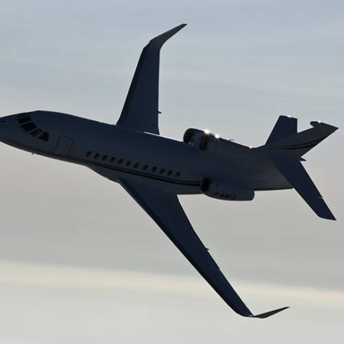 MK Partnair Fleet Private Jet Dassault Falcon 900 Exterior Sky