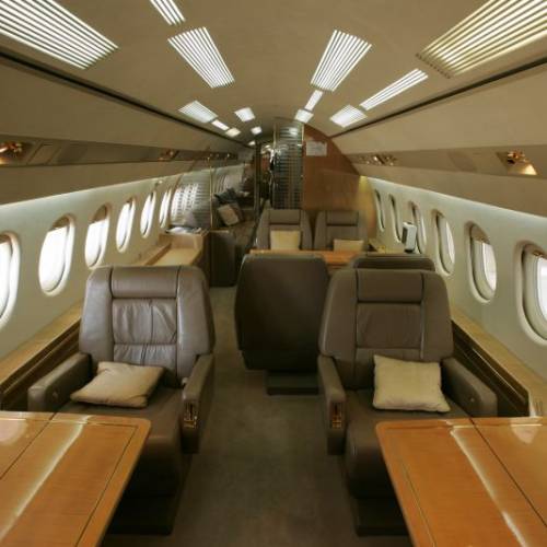 MK Partnair Fleet Private Jet Dassault Falcon 900 Cabin Interior