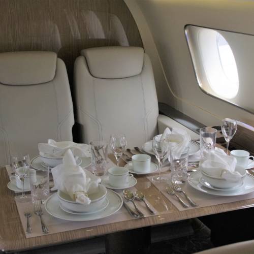 MK Partnair Fleet Private Jet Embraer Lineage 1000 Cabin Interior