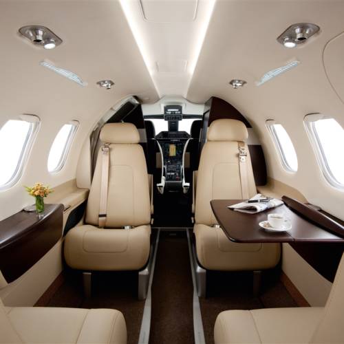 MK Partnair Fleet Private Jet Embraer Phenom 100 Interior