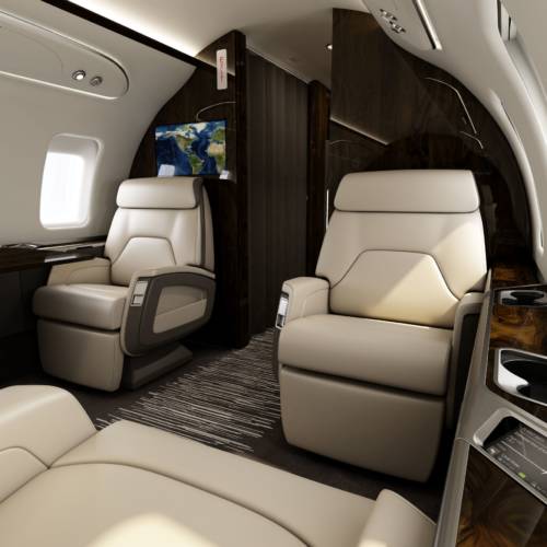 MK Partnair Fleet Private Jet Challenger 650 Interior