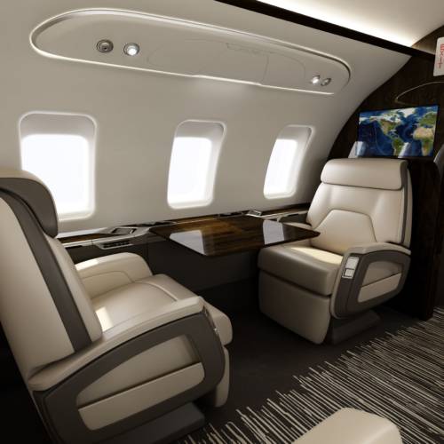 MK Partnair Fleet Private Jet Challenger 650 Interior