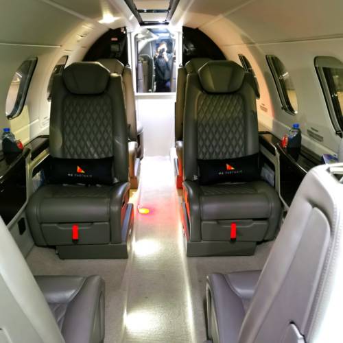 MK Partnair Fleet Private Jet Phenom 300 interior Cabin