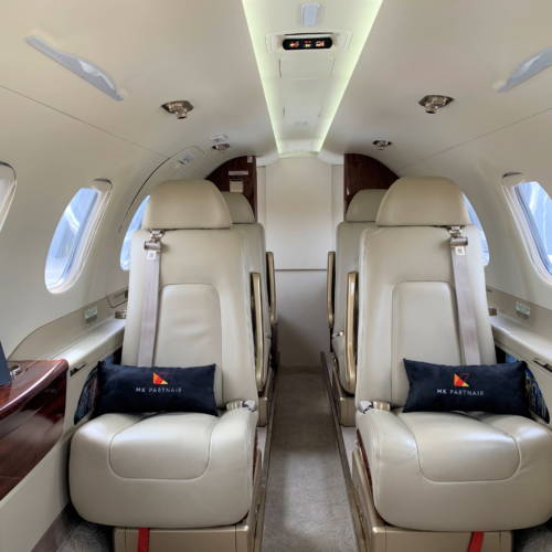 MK Partnair Fleet Private Jet Phenom 300 interior Cabin