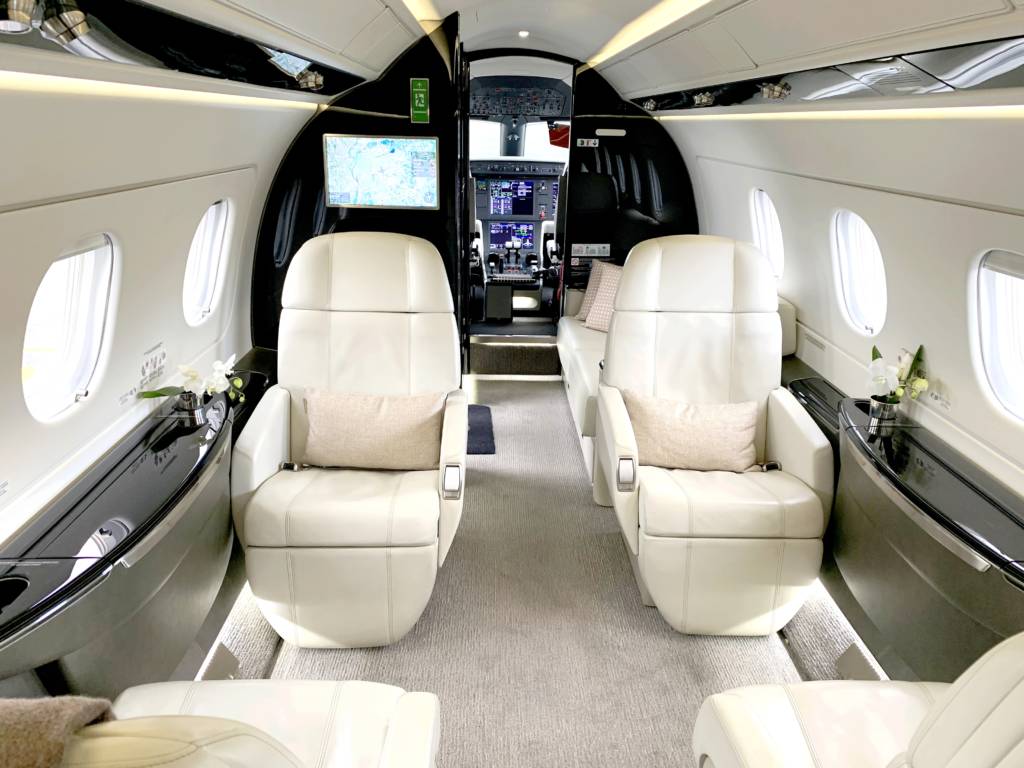 MK Partnair Fleet Private Jet Interior Legacy 450