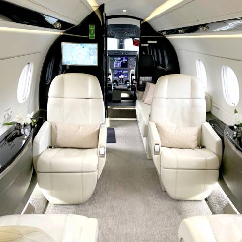 MK Partnair Fleet Private Jet Interior Legacy 450